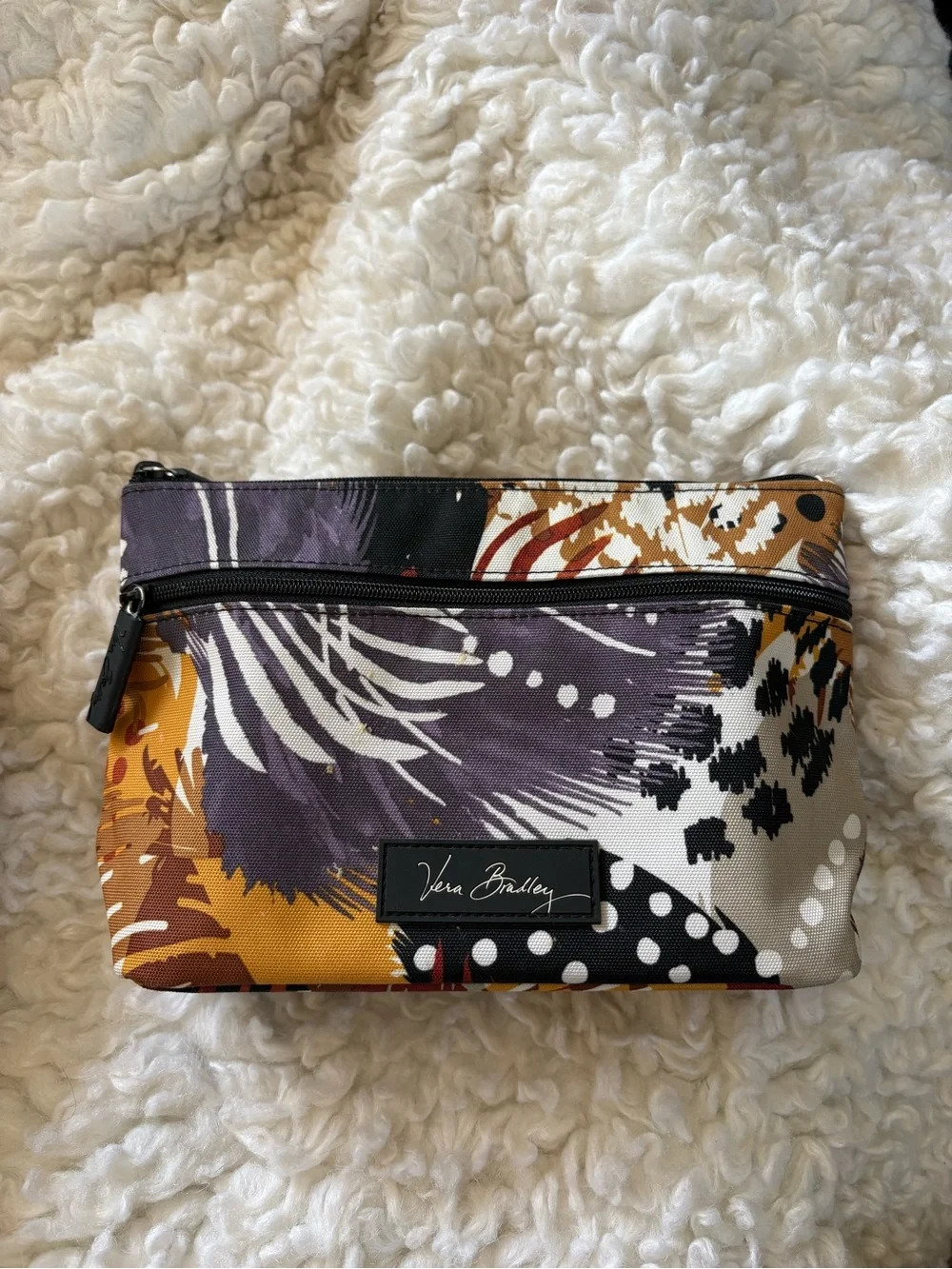 Vera Bradley Painted Feathers Cosmetic Bag